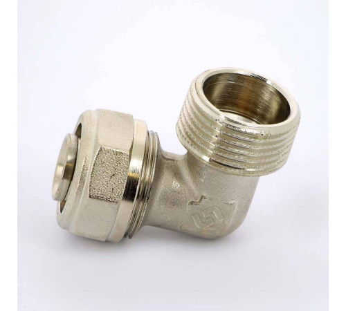 Угол обжимной никелированный Uni-Fitt 26х1 наружная резьба 665N8400