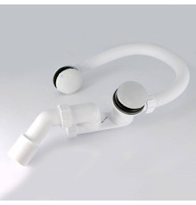 Слив-перелив для ванны McAlpine L 500 мм x 34 мм пробка-кнопка хром MRB8CB