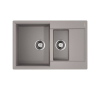 Кухонная мойка Omoikiri Daisen 78-2T-GR Tetogranit 78x51 см leningrad grey 4993585