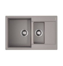 Кухонная мойка Omoikiri Daisen 78-2T-GR Tetogranit 78x51 см leningrad grey 4993585
