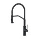 Смеситель для кухни с выдвижным изливом и подключением фильтра Omoikiri Makkari 2 Plus-SB-GB-BL графит/черный 4994495