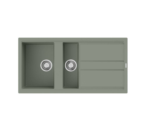 Кухонная мойка Omoikiri Kitagawa 100-2-WG Artceramic 100x51 см wind green 4993252