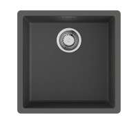 Кухонная мойка Omoikiri Yamakawa 45T-Integra-PL Tetogranit 45.6 x 45.6 см платина 4997256