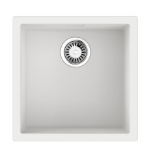 Кухонная мойка Omoikiri Yamakawa 45T-U/I-WH Tetogranit 45.6 x 45.6 см белый 4993310