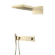 Душевой комплект со смесителем Boheme Zodiac трехпозиционный золото 132-G