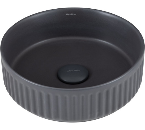 Раковина-чаша Allen Brau Fantasy 36х36х12 см антрацит 4.11032.AN