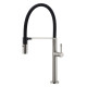 Смеситель для кухни Boheme Uno с гибким изливом nickel brush 114-NB