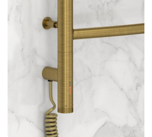 Полотенцесушитель электрический Сунержа Галант 3.0 632x924 мм левое состаренная латунь 051-5800-8060