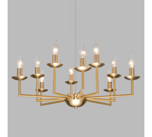Классическая подвесная люстра 60150/10 латунь