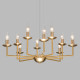 Классическая подвесная люстра 60150/10 латунь