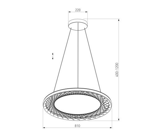 Подвесной светодиодный светильник 40025/1 LED серый