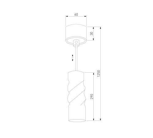 Подвесной LED светильник 50136/1 LED черный