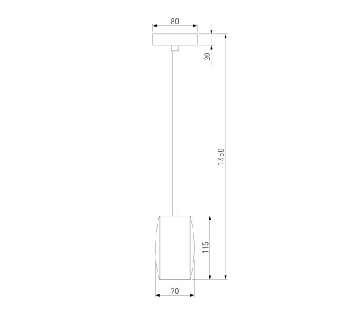 Подвесной светильник 50246/1 LED/ черный