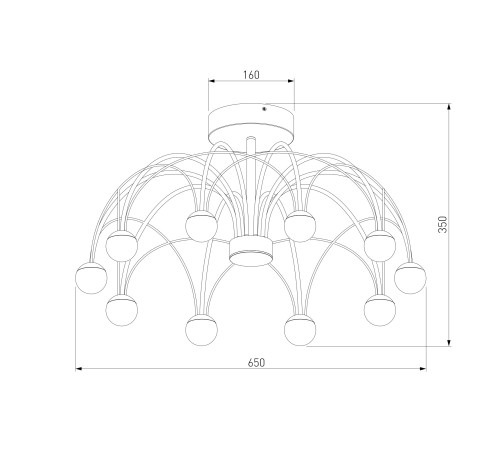 Потолочный светодиодный светильник Ragno 90035/10LED черный