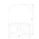 Потолочный светодиодный светильник Cors 25032/LED 10W 4200K чёрный
