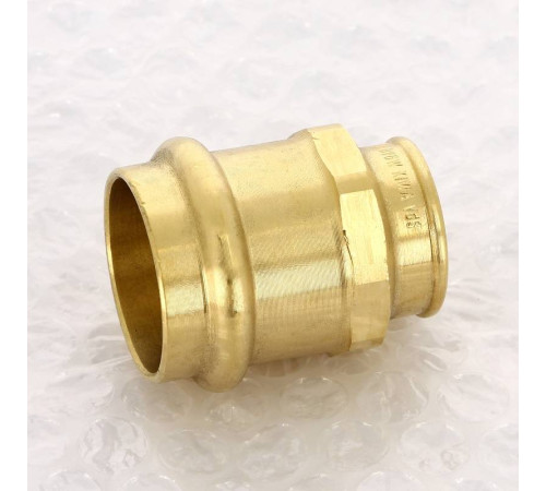 Муфта пресс с наружной резьбой Viega Profipress G 28 мм х 1/2 бронза 428174