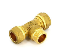 Тройник обжимной Tiemme 15х1/2х15 НР 1100096