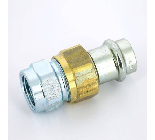 Муфта пресс с накидной гайкой Viega Prestabo 18x1/2 оцинкованная сталь 643454