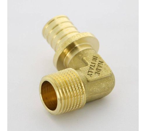 Угол аксиальный Uni-Fitt 20x1/2 НР латунь 745G7200