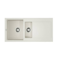 Кухонная мойка OMOIKIRI Sakaime 100-2-WH Tetogranit 100x50 см белый 4993895
