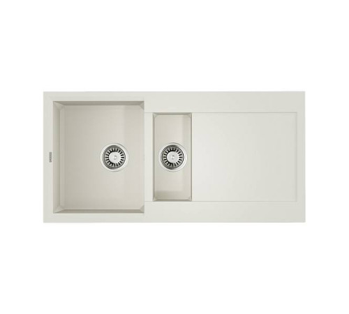 Кухонная мойка OMOIKIRI Sakaime 100-2-WH Tetogranit 100x50 см белый 4993895