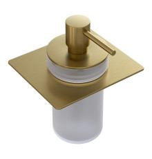 Дозатор для жидкого мыла встраиваемый Boheme Space матовое золото 10966-MG-DISP