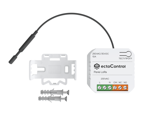 Реле беспроводное ectoControl LoRa ES-RELW-01
