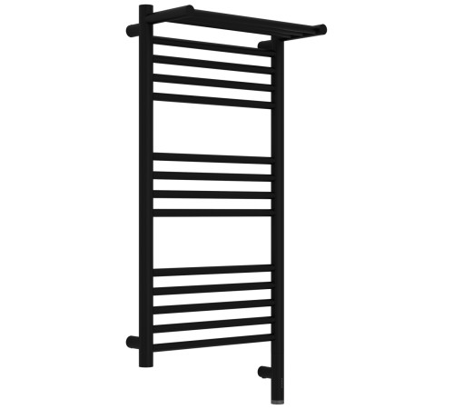 Полотенцесушитель электрический Сунержа Богема 3.1 с 1 полкой 40х80 см правый черный матовый 31-6007-8040