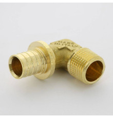 Угол аксиальный Uni-Fitt 20x1/2 НР латунь 745G7200