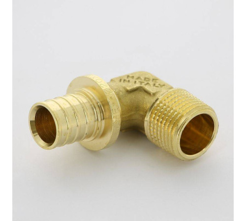 Угол аксиальный Uni-Fitt 20x1/2 НР латунь 745G7200