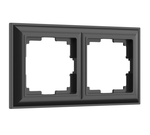 Рамка из пластика на 2 поста Fiore черный W0022208