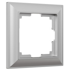 Рамка из поликарбоната на 1 пост Fiore серебряный W0012206