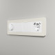 Рамка из поликарбоната на 4 поста Split айвори/белый, soft-touch W0043066