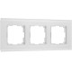 Рамка из стекла на 3 поста Senso белый soft-touch W0033101