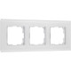 Рамка из стекла на 3 поста Senso белый soft-touch W0033101