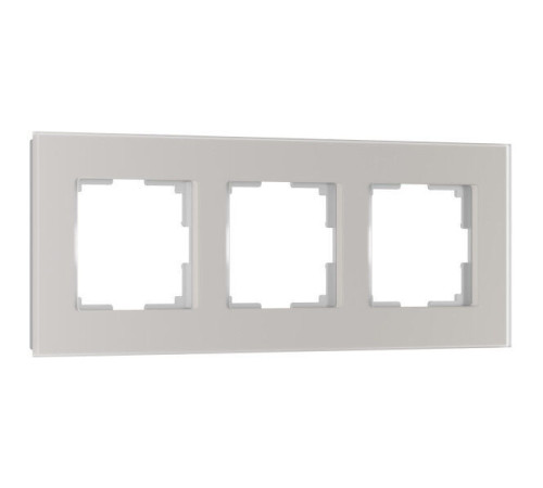 Рамка из стекла на 3 поста Senso дымчатый soft-touch W0033117