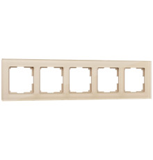 Рамка из стекла на 5 постов Favorit шампань W0051111