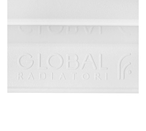 Радиатор биметаллический Global STYLE EXTRA 500 14 секций боковое подключение RAL 9010 STE05001014