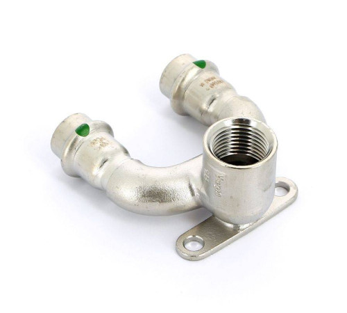 Водорозетка пресс-В проходная Viega Sanpress Inox 15x1/2 693718