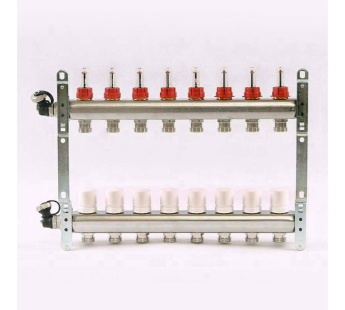 Коллекторная группа Uni-Fitt 450A 1 x 13 выходов 3/4 с расходомерами и воздухоотводчиками 450A4313