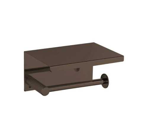 Держатель для туалетной бумаги подвесной Boheme Uno глянцевая оружейная сталь 10971-SGM