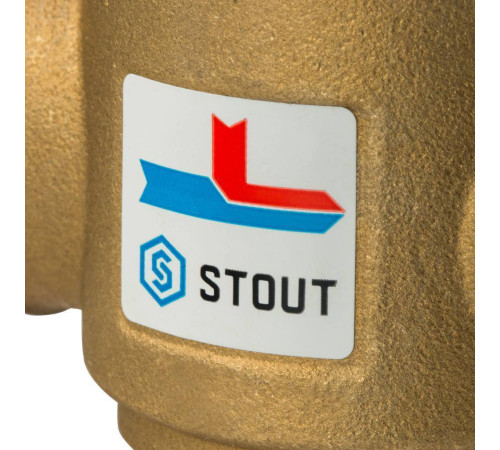 Клапан термостатический смесительный STOUT SVM-0030 G 1 1/4 НР 55 °C SVM-0030-325504
