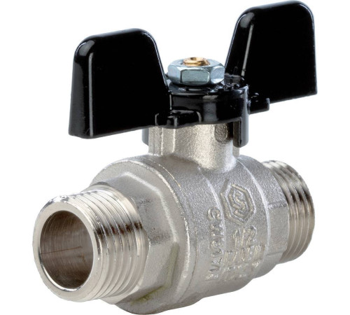 Кран шаровой STOUT полнопроходной НР/НР ручка бабочка 1/2 SVB-0006-000015