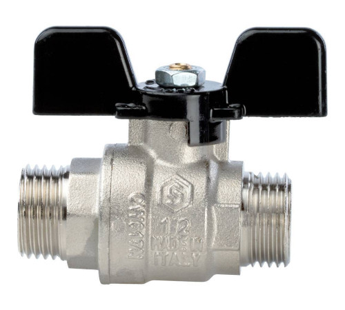 Кран шаровой STOUT полнопроходной НР/НР ручка бабочка 1/2 SVB-0006-000015