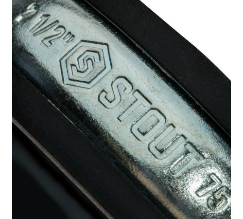 Комплект STOUT хомут с гайкой, шпилька-шуруп и дюбель 2 1/2 (75-80 мм) SAC-0020-100212