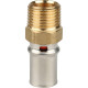 Переходник прессовый STOUT с наружной резьбой 1/2 x 16 SFP-0001-001216