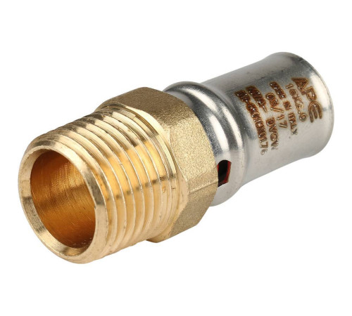 Переходник прессовый STOUT с наружной резьбой 1/2 x 16 SFP-0001-001216