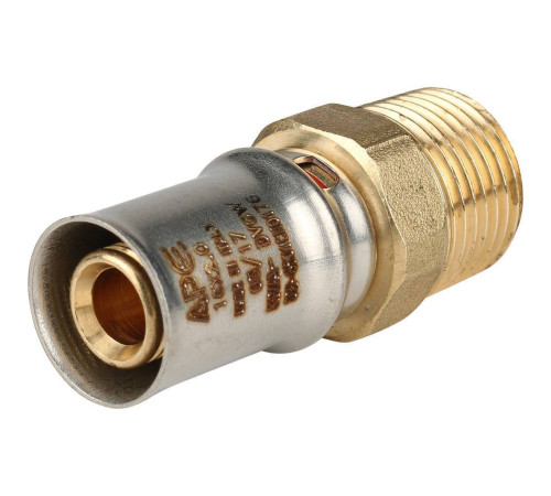 Переходник прессовый STOUT с наружной резьбой 1/2 x 16 SFP-0001-001216