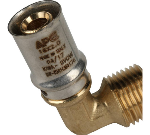 Угольник-переходник STOUT 1/2х16 мм с наружной резьбой пресс SFP-0011-001216
