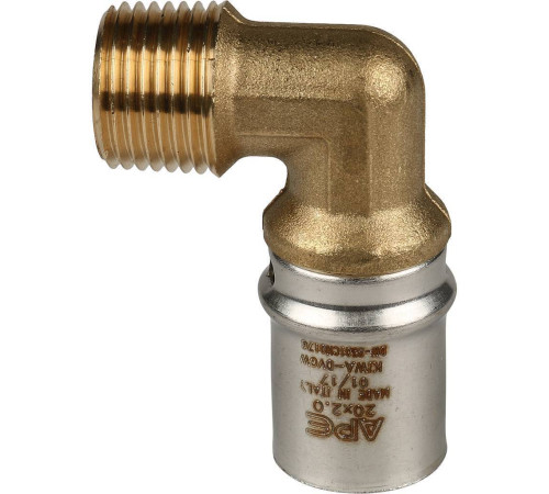 Угольник-переходник STOUT 1/2х20 мм с наружной резьбой пресс SFP-0011-001220